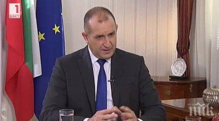 румен радев декларира подкрепата южния газов коридор