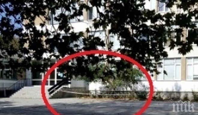 Мазилка падна посред бял ден във варненско училище, по чудо няма пострадали