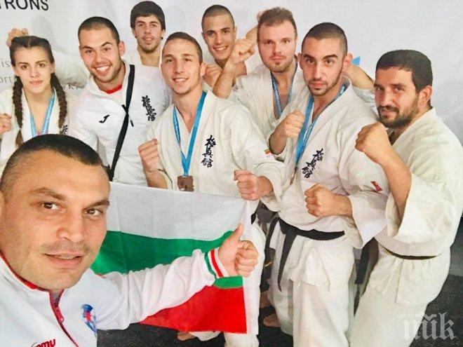 Каратистите на БККФ завоюваха 4 шампионски титли и общо 13 медала на Европейското първенство по киокушин в Полша