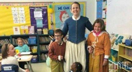 снимки чернокожа ученичка каишка предизвика скандал сащ