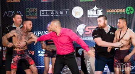 мма бойци страни атакуват арена армеец януари снимки