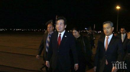премиерът южна корея пристигна нас борисов откриват важен форум снимки