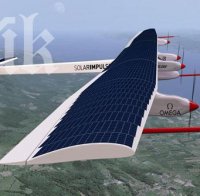 Швейцарски самолет на слънчеви батерии с първи полет над САЩ