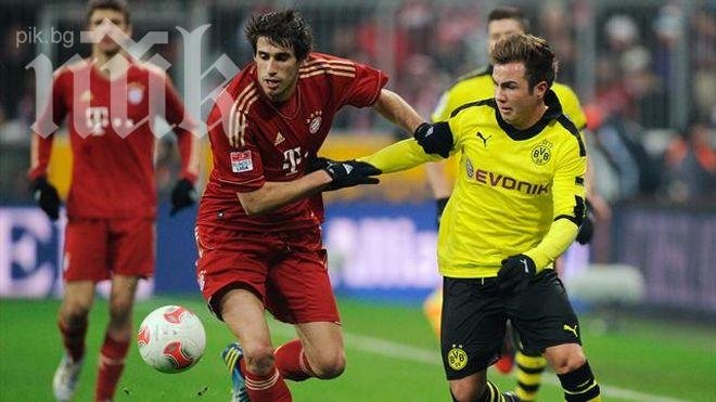 Финалистите в Шампионската лига „Борусия“ и „Байерн“ завършиха 1:1