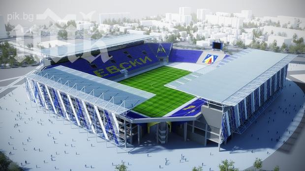 Левски внася 600 хил. лева и стартира строежа на Георги Аспарухов 