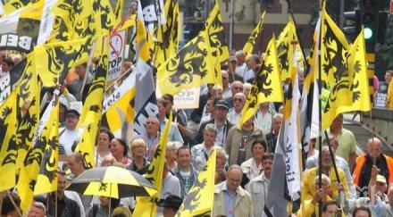 арест полицията задържа един човек време митинг националисти тенеси