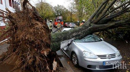 ураган премина централните северните части германия