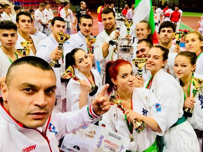 Националите ни по карате киокушин спечелиха 13 медала от Откритото първенство в Беларус