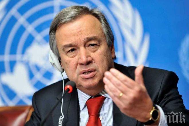 Генералният секретар на ООН призова за запазване на стабилността в Ливан