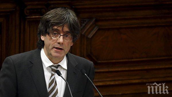 Призив! Карлес Пучдемон поиска единен фронт за независимостта на Каталуния на предсрочните избори