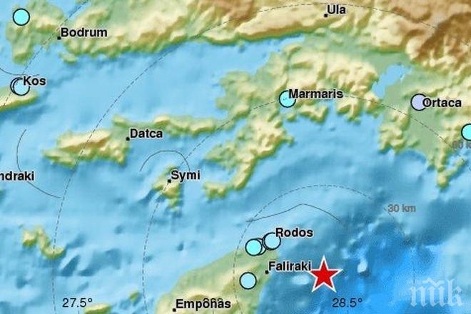 Трус! Земетресение с магнитуд 5,0 по Рихтер е било регистрирано край бреговете на Турция