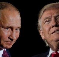 ГОРЕЩА СРЕЩА! Тръмп потупа приятелски Путин на срещата на АТИС