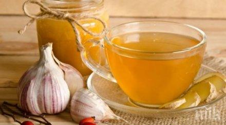 тотален хит чеснов чай настинка