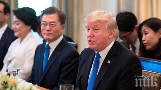 Доналд Търмп хапнал „политическо меню“ в Корея