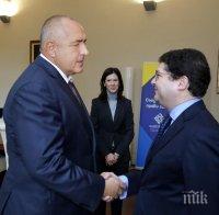 Премиерът Борисов обсъди сътрудничеството с ЕБВР с вицепрезидента на банката Пиер Хайлброн
