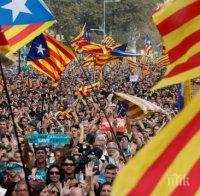 Недоволството расте! Близо 750 000 души излязоха по улиците на Барселона заради арестуваните каталунски министри