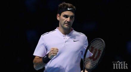 маестро роджър федерер първият полуфиналист лондон