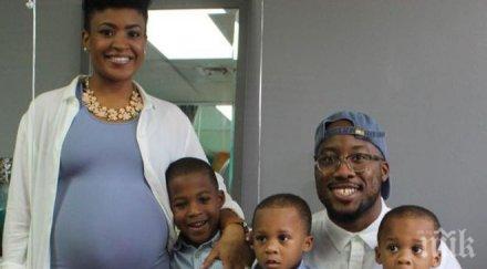 пълна къща майка момчета мериленд очаква тризнаци момичета