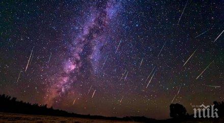 небесно шоу метеорният поток леониди преминава земята