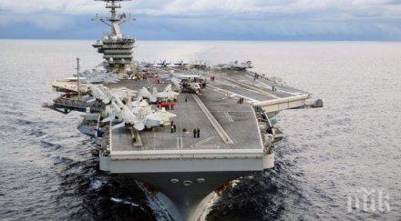 три американски военновъздушни самолетоносача насочват северна корея