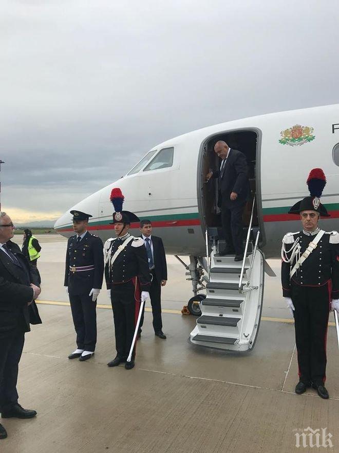 ПЪРВО В ПИК! Премиерът Борисов пристигна в Рим - гледайте НА ЖИВО (СНИМКИ)
