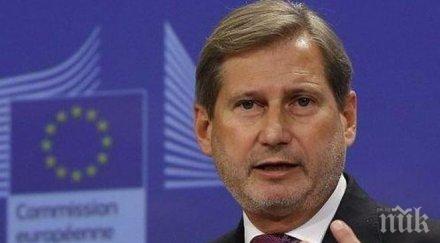 визита европейският комисар разширението посети македония