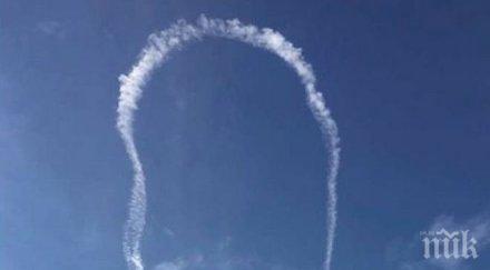 американски пилоти скандализираха жители градче вашингтон рисунка небето