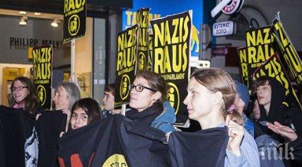 виена проведе факелно шествие влизането дясната австрийска партия свободата новото правителство