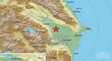 последните минути земетресение магнитуд рихтер регистрирано азербайджан
