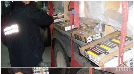 кучето джейк откри дунав мост контрабандни цигари скрити камион тоалетни чинии