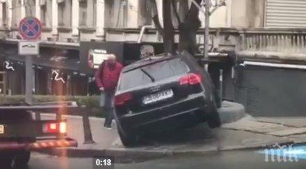 първо пик зверско меле центъра софия ауди спря директно сградата софийската опера