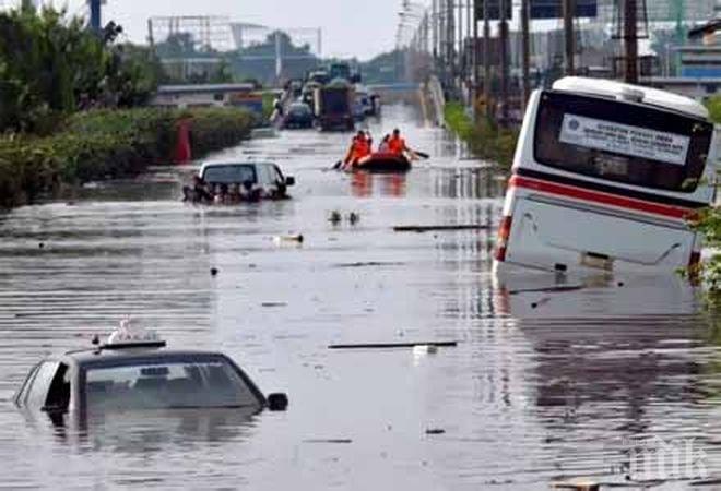 Петима души са в неизвестност след наводнението в Гърция