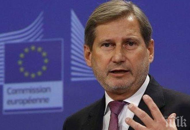 Визита! Европейският комисар по разширението ще посети Македония