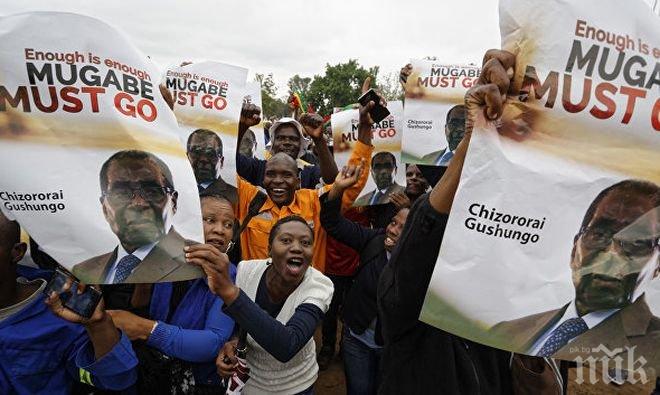 Десетки хиляди излязоха на протест в Зимбабве срещу управлението на Робърт Мугабе