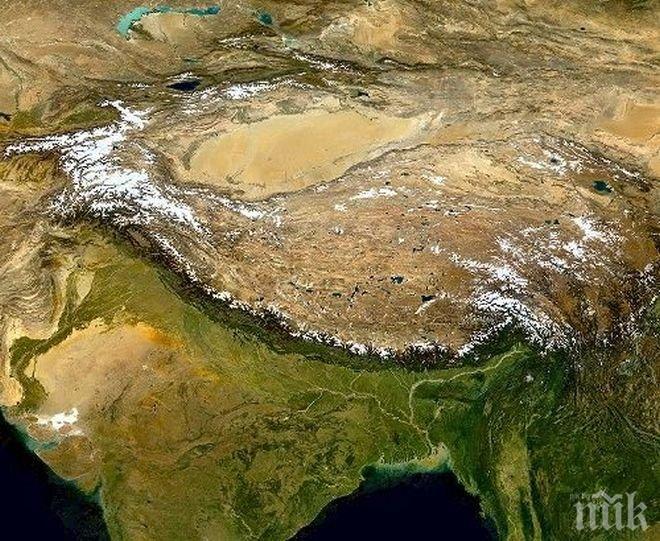 Силно земетресение разлюля Тибет