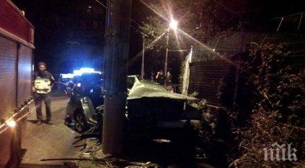 трагедия младеж монтана подкара мощната кола баща загина адска катастрофа негов приятел бере душа