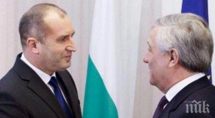 радев българските парламент правителство президент обединяват усилията успешно европредседателство