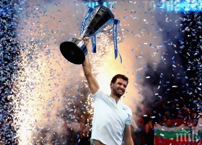 НАПРАВИ ГО! Григор Димитров с впечатляващи рекорди в Лондон, спечели и 2 549 000 долара