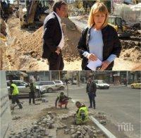 ПЪЛНА БУТАФОРИЯ! Жонглирането с павета по бул. 