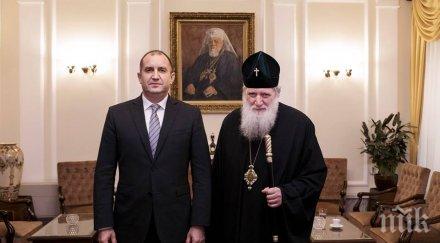 президентът румен радев обсъди патриарх неофит темата българската македонската църква
