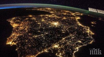 тревожно светлинното замърсяване нощта увеличава