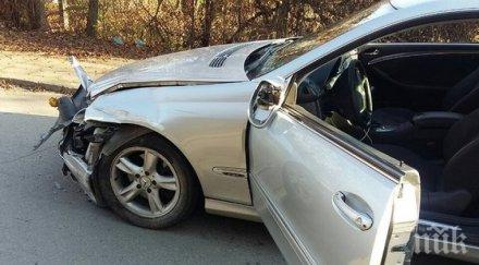 луд екшън кюстендил наркодилъри блъскат полицейска кола арестуват