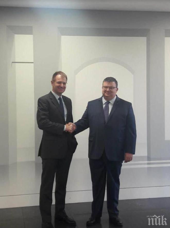 Цацаров се срещна с федералния прокурор на Германия д-р Петер Франк