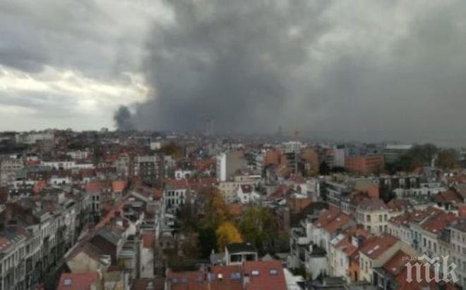 ТОКСИЧНО! Пожар отрови въздуха в Брюксел 