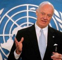 Специалният пратеник на ООН за Сирия призова участниците в преговорите в Женева да се въздържат от взаимни обвинения