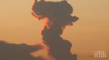 активност вулканът попокатепетел мексико изхвърли пепел височина