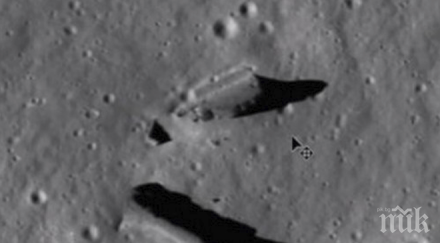 сензационно видео откриха извънземен кораб луната уфолог изумил странен обект приложение гугъл