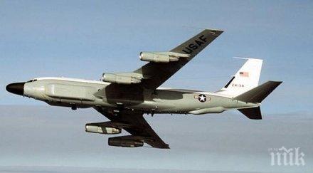 американски военен самолет провел активно разузнаване границата русия калининградска област