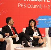 Лидерът на БСП Корнелия Нинова иска позиция на ПЕС против различното качество на храните