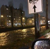 ЕКСКЛУЗИВНО В ПИК! Нивото на Владайската река в София се повишава! В МВР готови за евакуация (СНИМКИ)